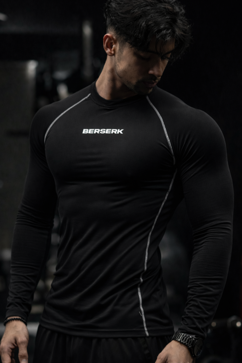 Phantom Black Full Sleeve Compression Tshirt