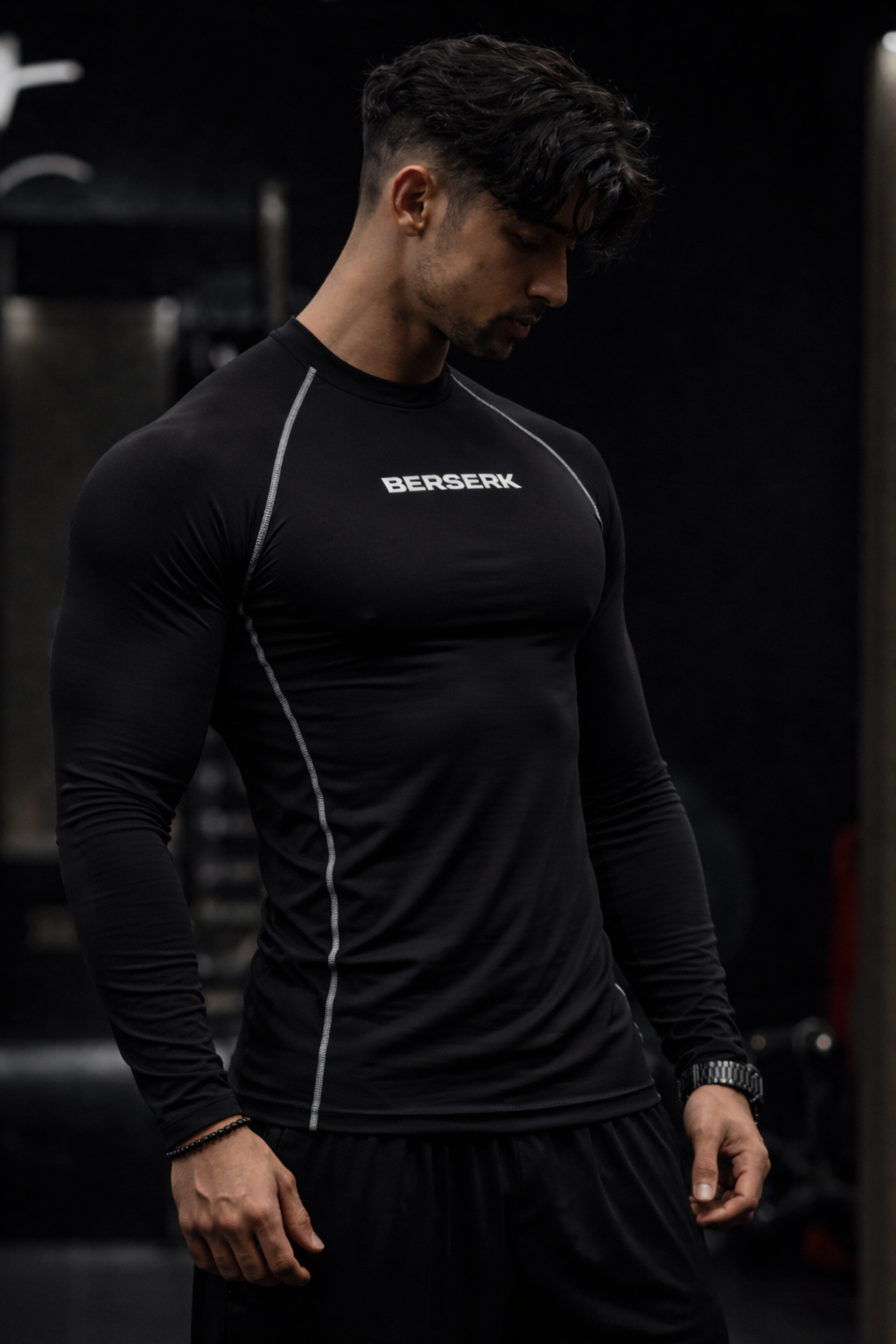 Phantom Black Full Sleeve Compression Tshirt