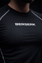 Black Half Sleeve Compression Tshirt