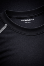 Black Half Sleeve Compression Tshirt