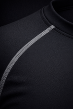 Black Half Sleeve Compression Tshirt