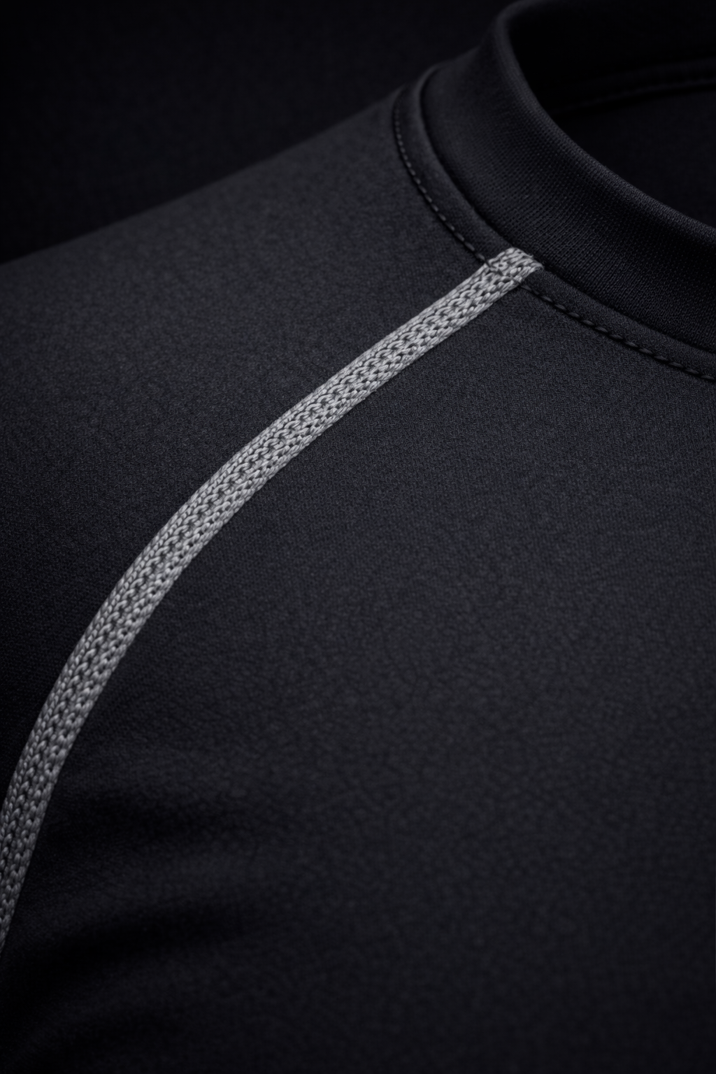 Black Half Sleeve Compression Tshirt