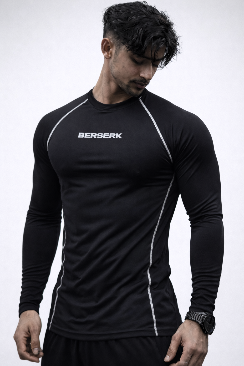 Phantom Black Full Sleeve Compression Tshirt