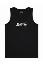 Premium Cotton Fitted Gym Tank - Phantom Black
