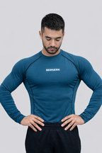 Neptune Blue Full Sleeve Compression Tshirt