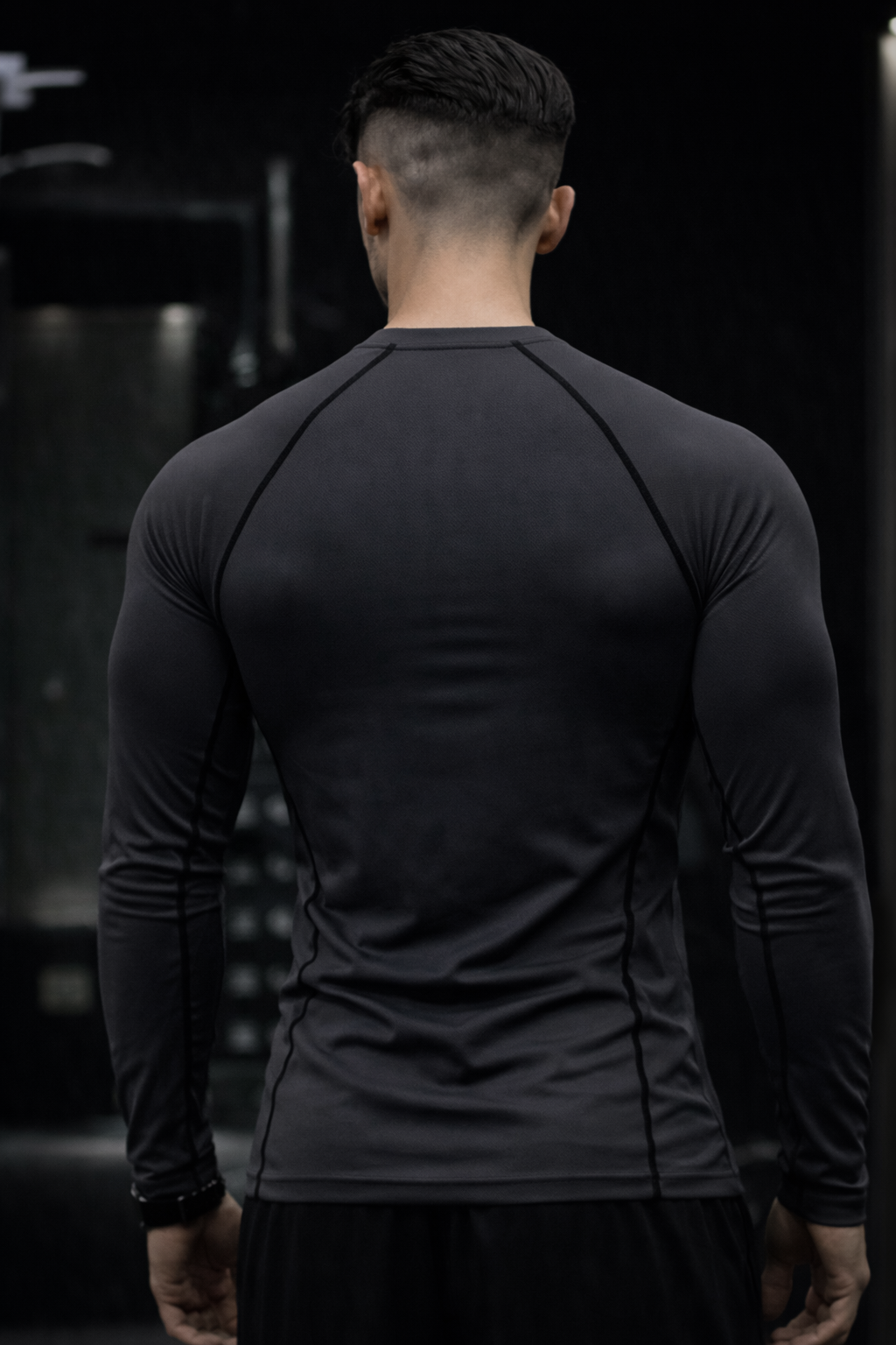 Titan Grey Full Sleeve Compression Tshirt
