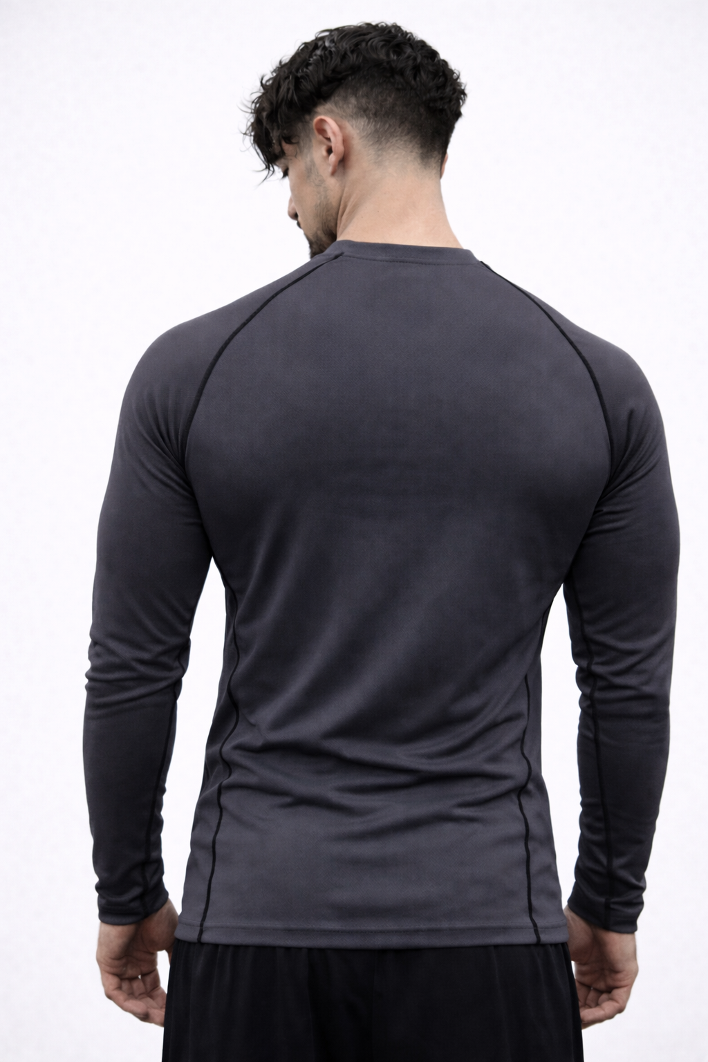 Titan Grey Full Sleeve Compression Tshirt