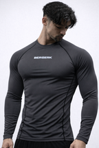 Titan Grey Full Sleeve Compression Tshirt