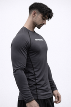 Titan Grey Full Sleeve Compression Tshirt