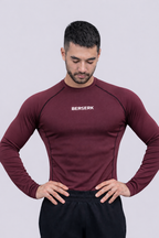 Royal Maroon Full Sleeve Compression Tshirt