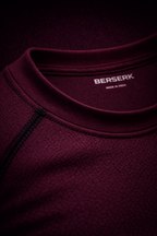 Royal Maroon Full Sleeve Compression Tshirt