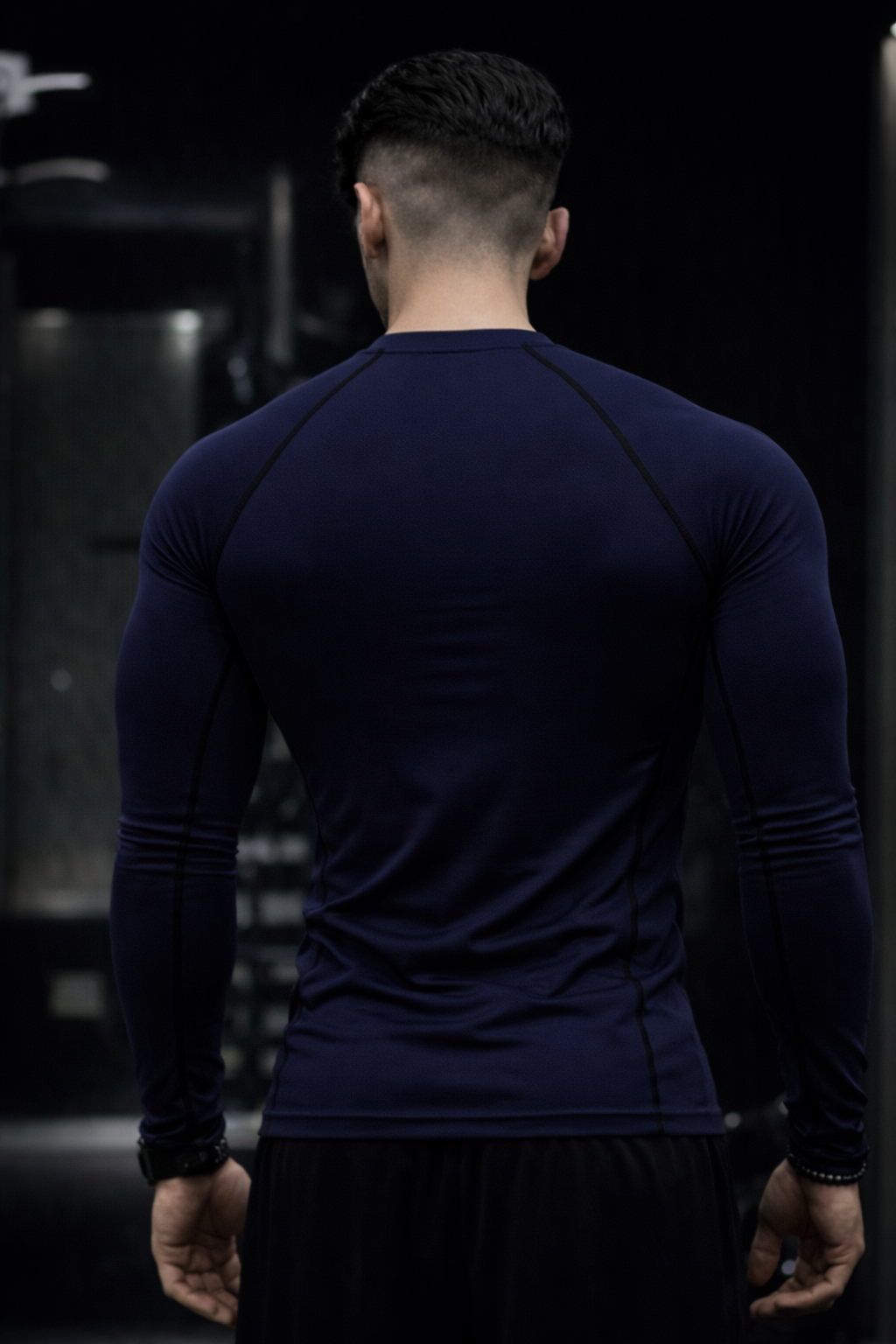 Midnight Navy Full Sleeve Compression Tshirt