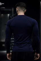 Midnight Navy Full Sleeve Compression Tshirt