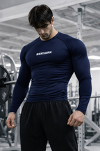 Midnight Phantom Pack of 2 - Midnight Navy & Phantom Black Full Sleeve Compression Tshirts