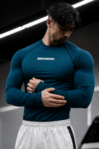 Neptune Blue Full Sleeve Compression Tshirt