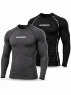 Dark Titan Pack of 2 - Titan Grey & Phantom Black Full Sleeve Compression Tshirts