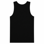 Premium Cotton Fitted Gym Tank - Phantom Black