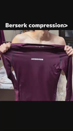 Royal Maroon Full Sleeve Compression Tshirt